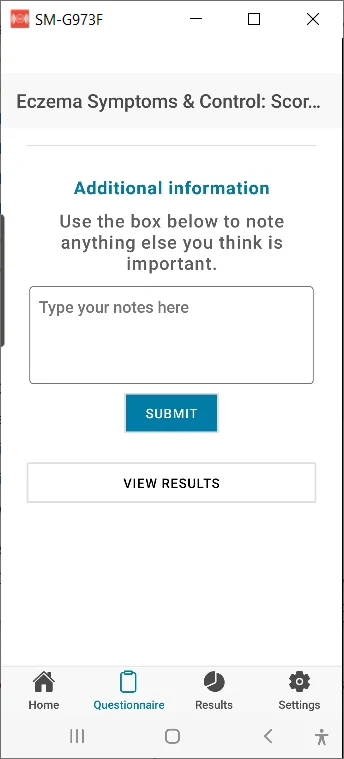 My Eczema Tracker screenshot